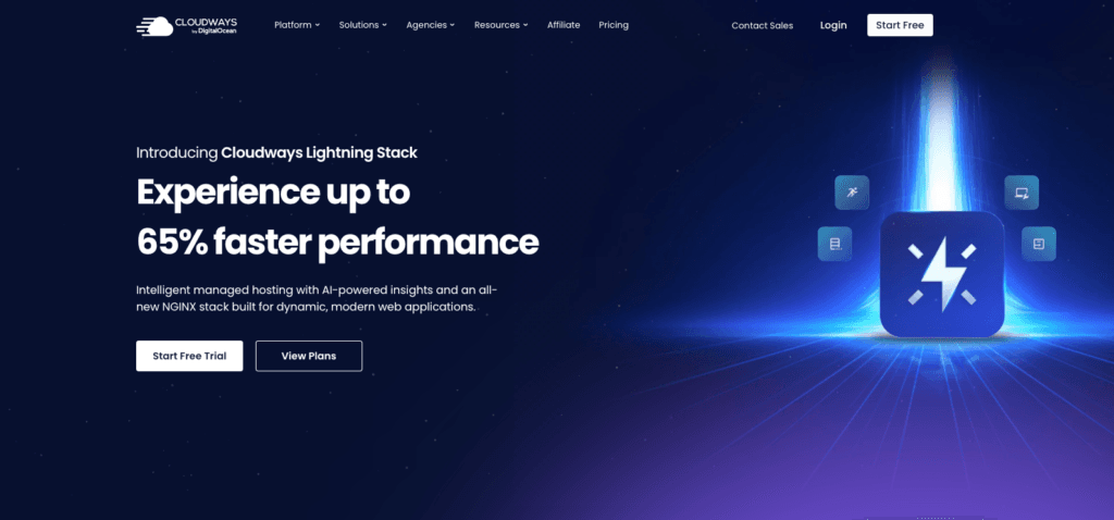 Cloudways Review July 2026 - Best Managed Hosting?? 1 Cloudways homepage