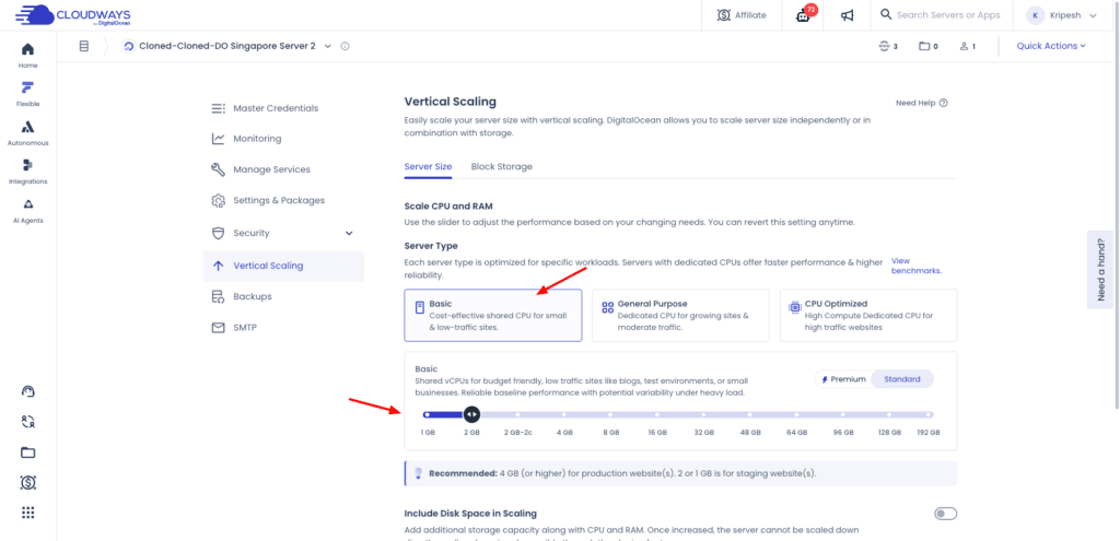 Cloudways Review July 2026 - Best Managed Hosting?? 25 Cloudways vertical scaling