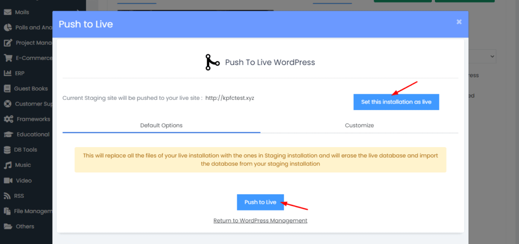 FastComet Review November 2025 - What's Special In FastComet? 17 Push to live in FastComet