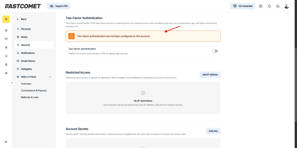 FastComet security