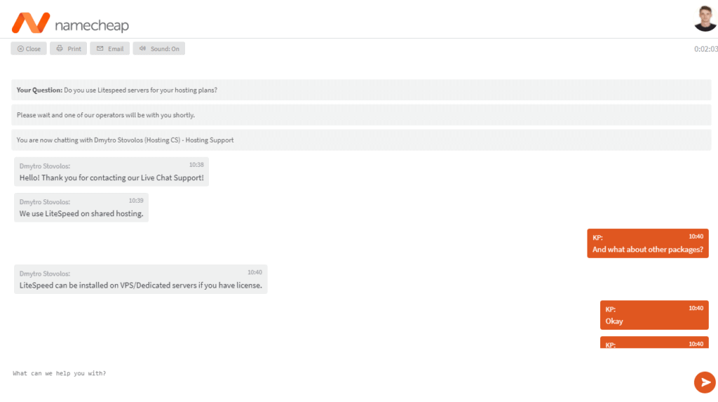 Namecheap Shared Hosting Review (November 2025) - How's The Hosting? 12 Namecheap live chat support