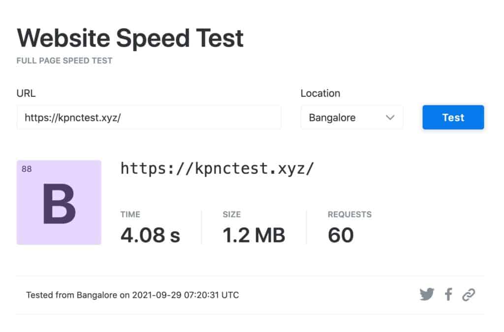 Namecheap Shared Hosting Review (November 2025) - How's The Hosting? 6 Namecheap speed (Bangalore)
