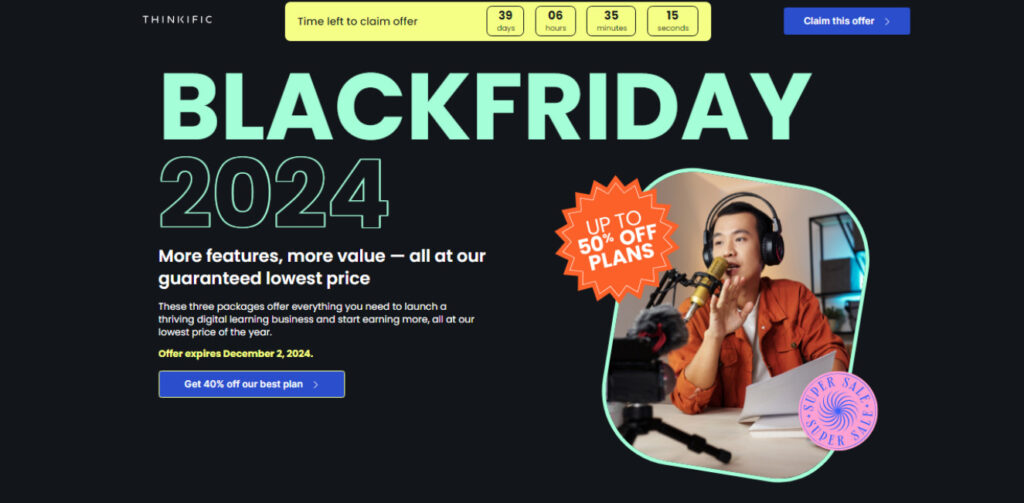 Thinkific Black Friday Deal 2024