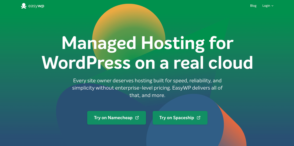 EasyWP homepage
