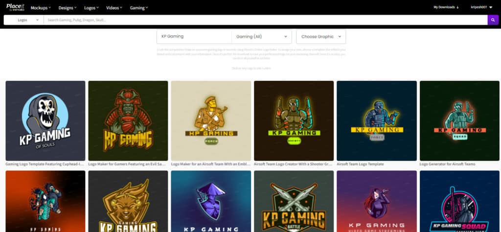 Mascot logo templates