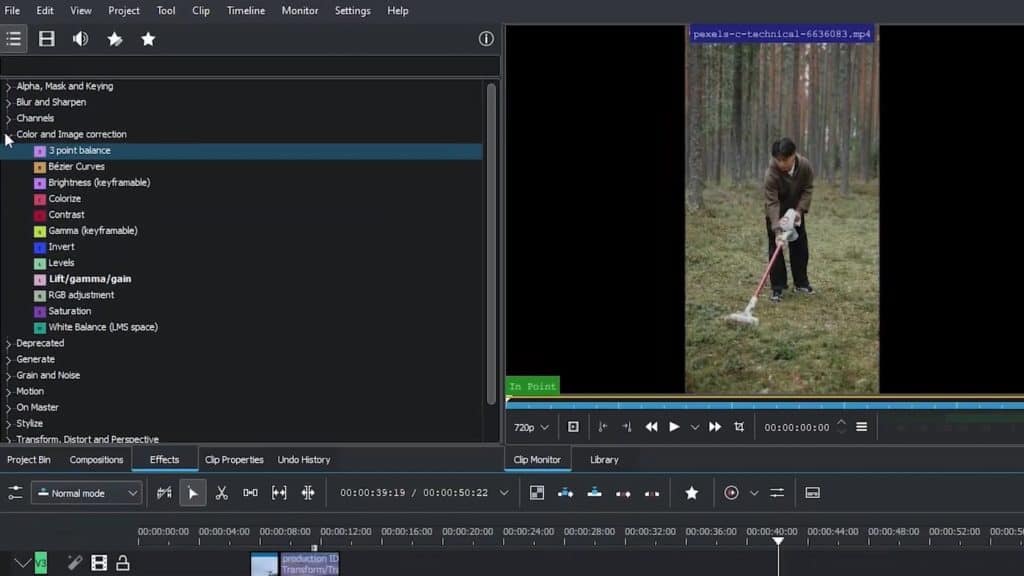6 Best Free Video Editor Softwares For PC (2026) - Free Video Editing Apps For PC 17 Color correction in Kdenlive