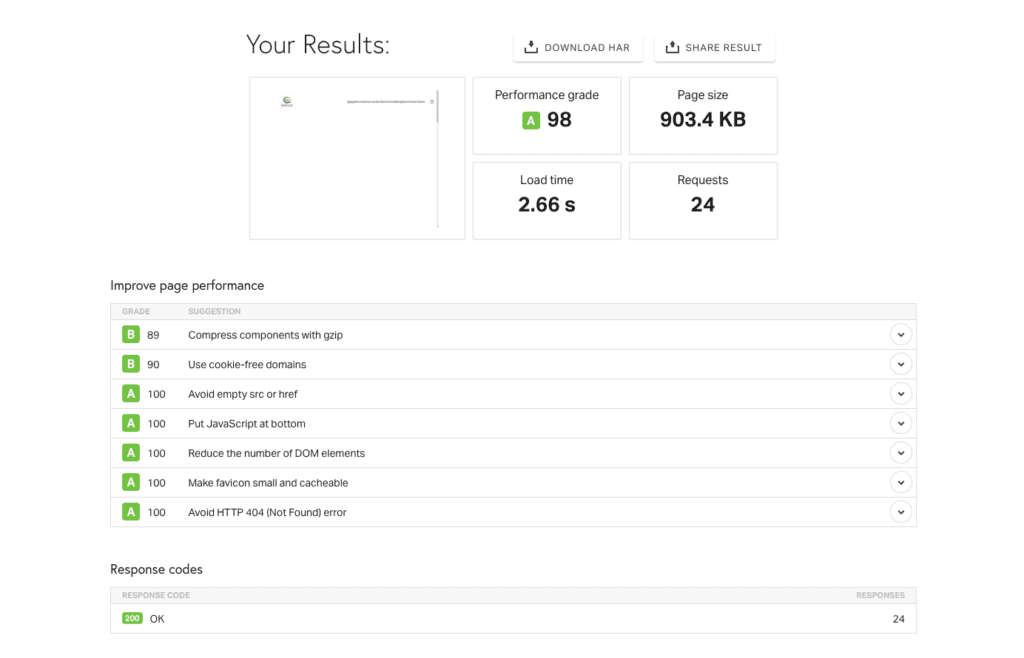 Hostinger website builder - speed test Asia
