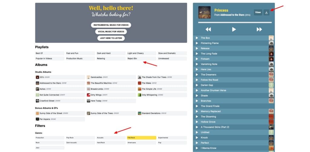 Josh Woodward - music library