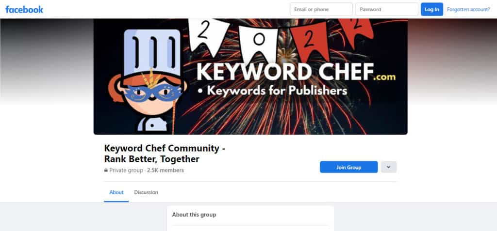 Keyword Chef Review (2026) - Find Easy To Rank Keywords 24 Keyword Chef Facebook Group