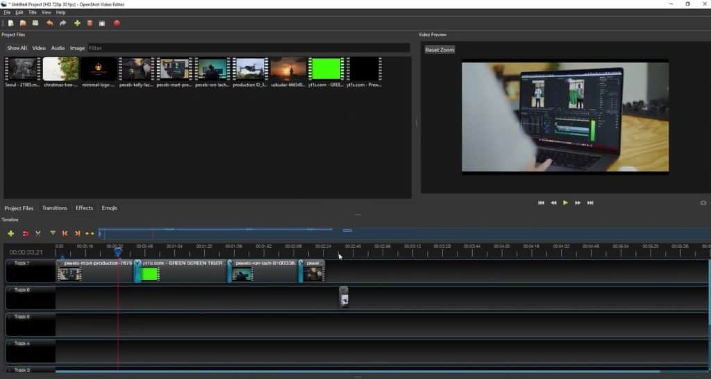 6 Best Free Video Editor Softwares For PC (2026) - Free Video Editing Apps For PC 9 OpenShot interface
