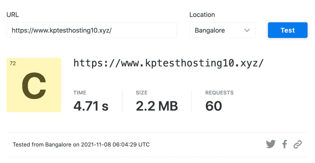 Scala hosting Speeds Bangalore