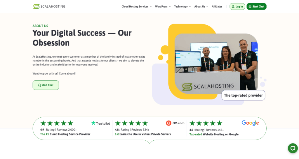 Scala hosting homepage
