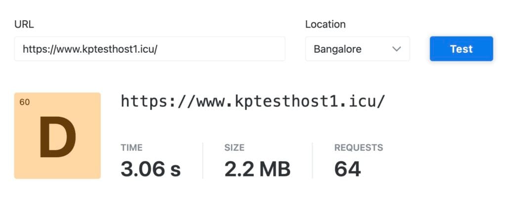 Scala hosting speeds - India
