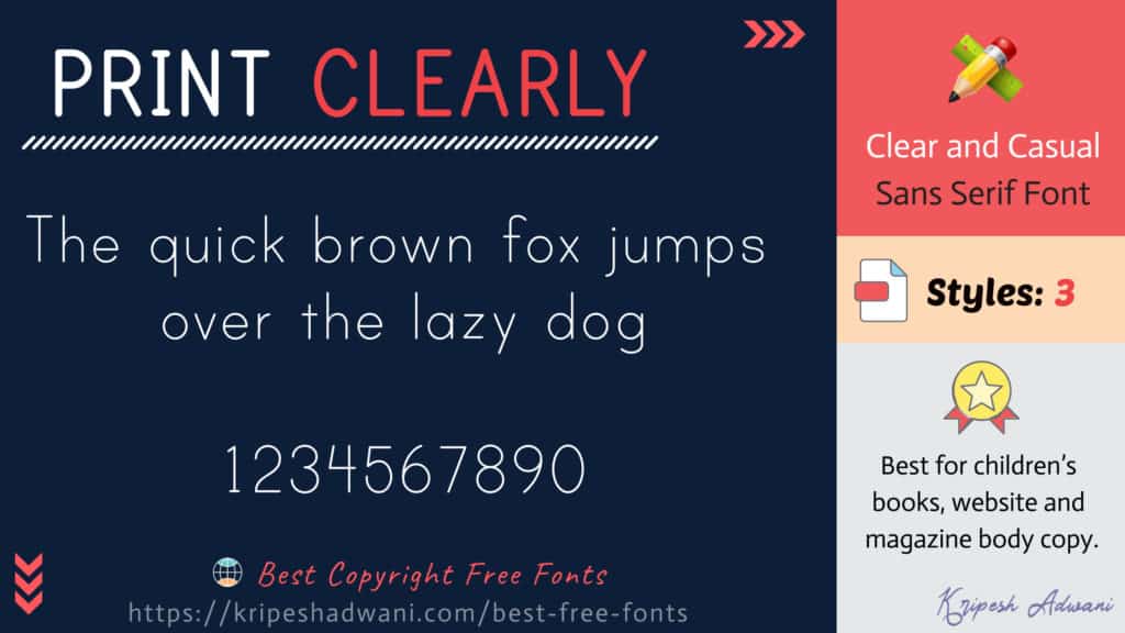 Best Copyright Free Fonts (2026) - Download Free Fonts For Commercial Use 20 Print-Clearly-free-font