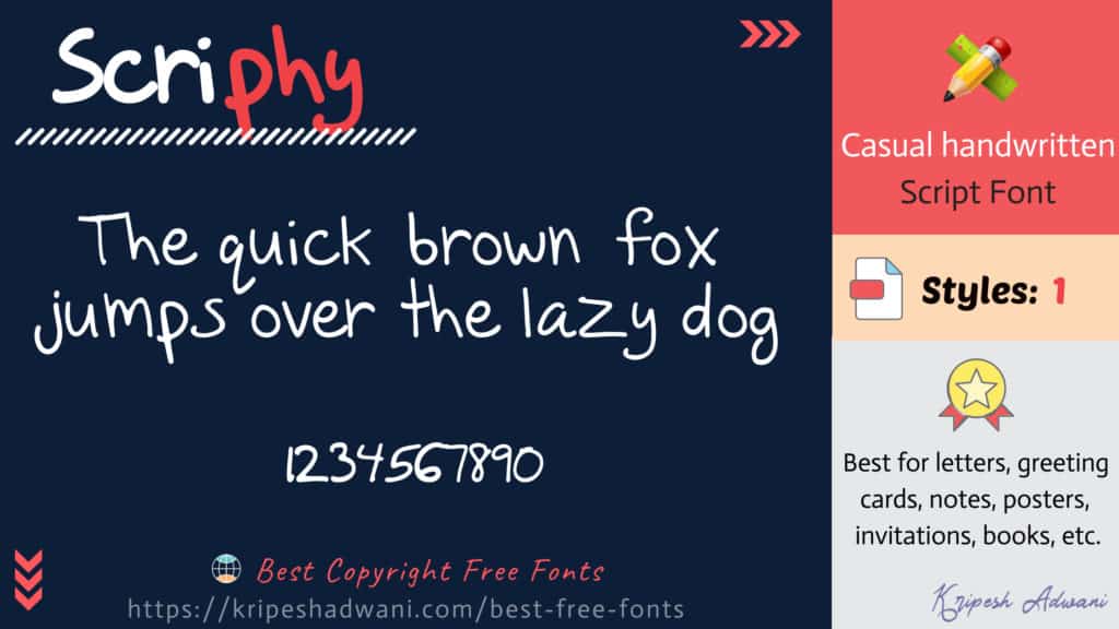 Best Copyright Free Fonts (2026) - Download Free Fonts For Commercial Use 36 Scriphy-free-font