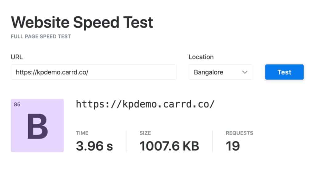 Carrd Review (2026) - Affordable Landing Page Builder 15 Speed test (Bangalore)