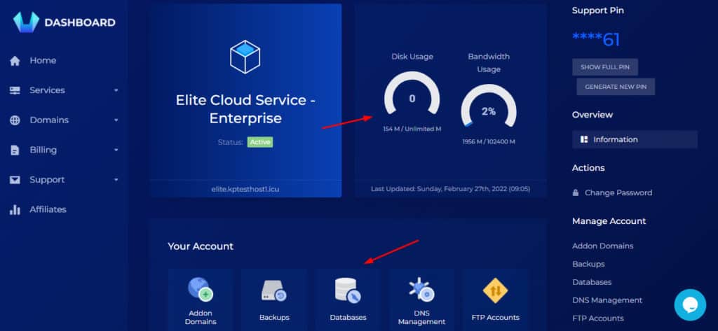 Sitecountry UI Services panel