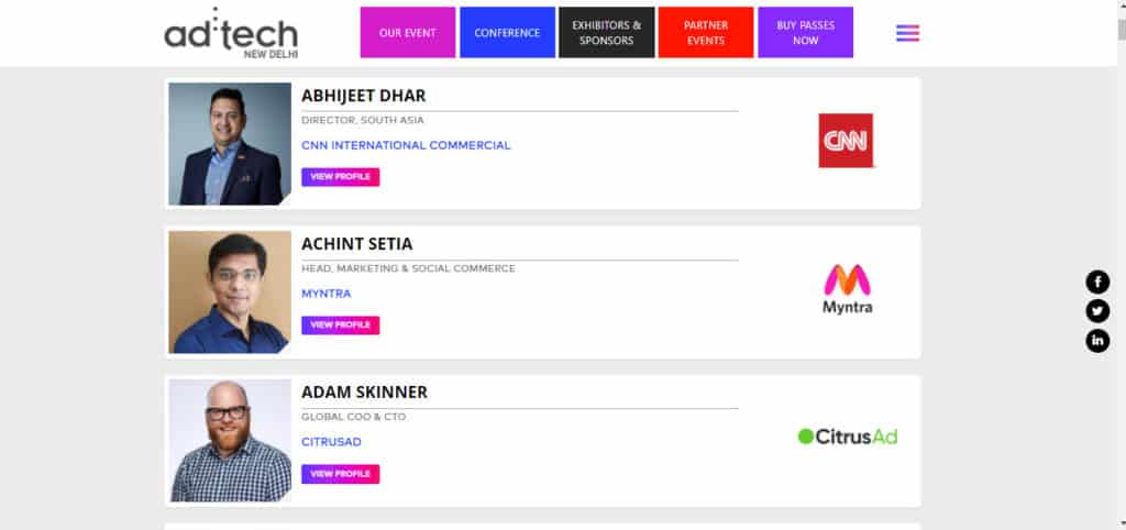 ad:tech New Delhi (April 2022) - Top Marketing & Media Event in India 4 Adtech Speakers