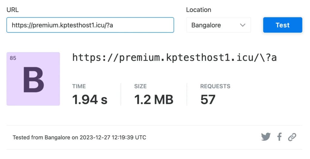 SiteCountry - Premium Cloud Turbo Speed tests (India)