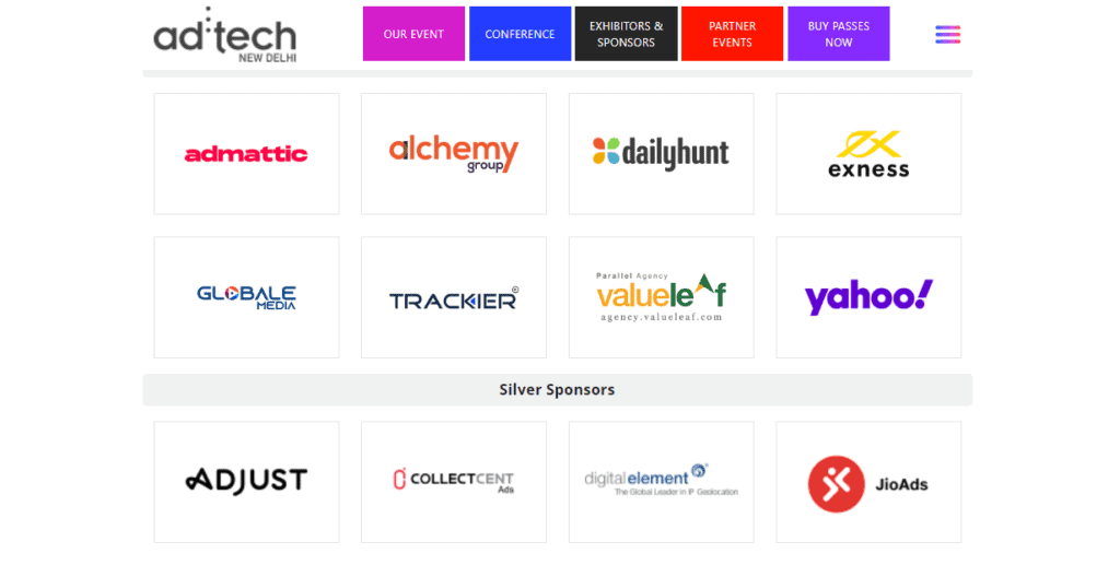 ad:tech New Delhi (April 2022) - Top Marketing & Media Event in India 8 adtech Sponsors