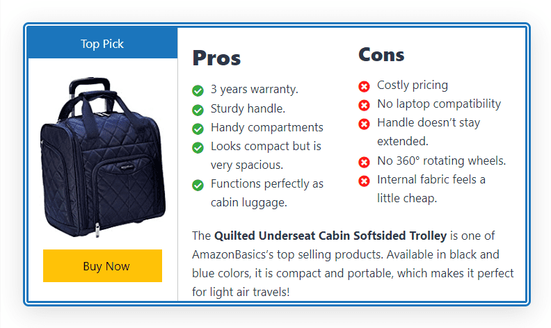 Affiliate Booster Review (2026) - Best Affiliate Plugin For WordPress? 30 AffiliateBooster Single Product Pros Cons Block