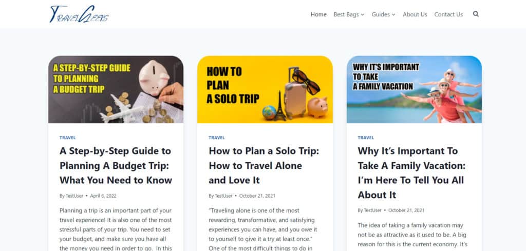 How To Create a Blog in 2026 (FREE Course) 3 Demo website