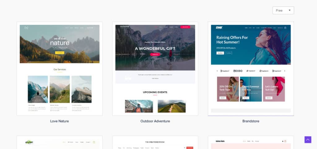 Astra free templates