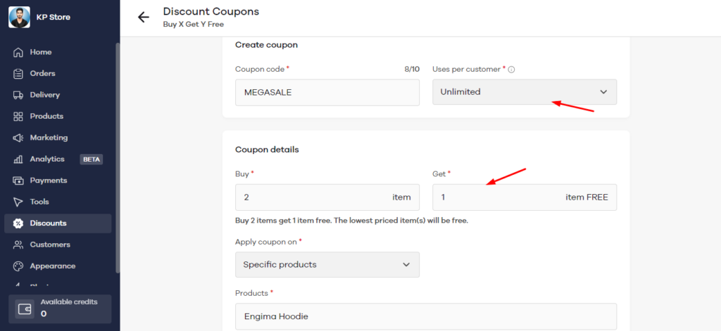 Dukaan App Review (2026) - Cheap Shopify Alternative 8 Buy X Get Y free discount coupon