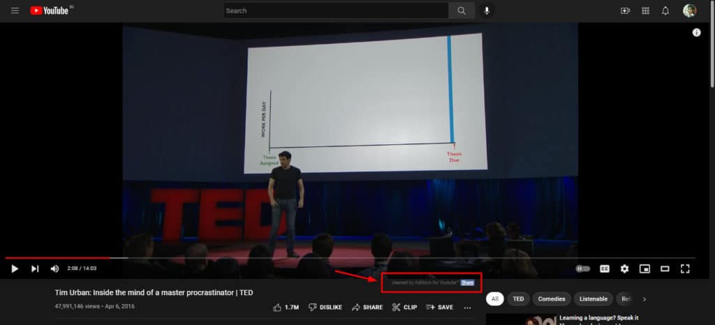 Using AdBlock for YouTube