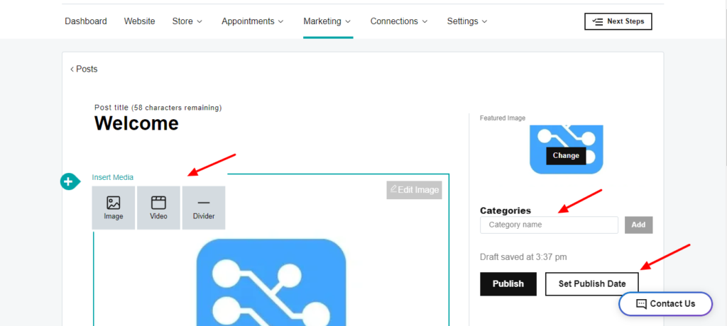 10 Best Free Website Builders (Hand-Picked For 2026) 31 GoDaddy Blog editor