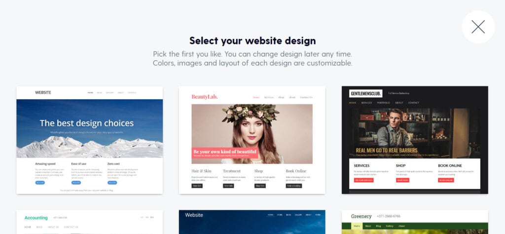 10 Best Free Website Builders (Hand-Picked For 2026) 14 Mozello templates