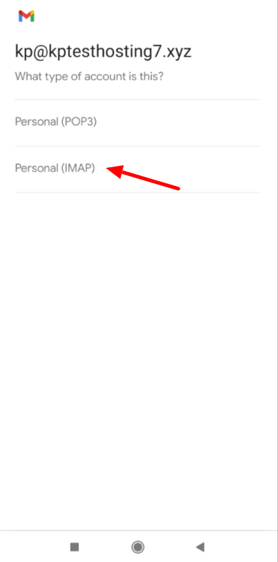 Connect Business Email to Gmail for Free (2026) - 7 Steps 13 Selecting type of email account