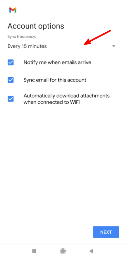 Connect Business Email to Gmail for Free (2026) - 7 Steps 15 Setting email frequency