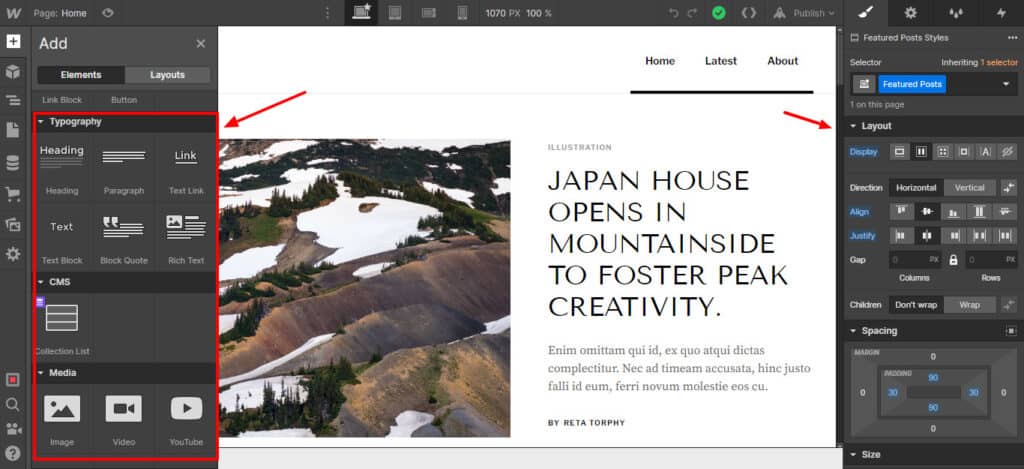 10 Best Free Website Builders (Hand-Picked For 2026) 26 Webflow customization