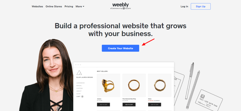 10 Best Free Website Builders (Hand-Picked For 2026) 3 Best Free Website Builder - Weebly homepage