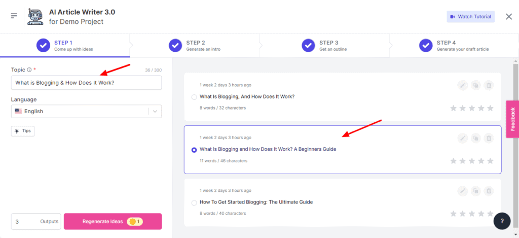Writesonic Review (2026) - Is it Accurate & Cheap? 8 AI Article Writer Stage 1