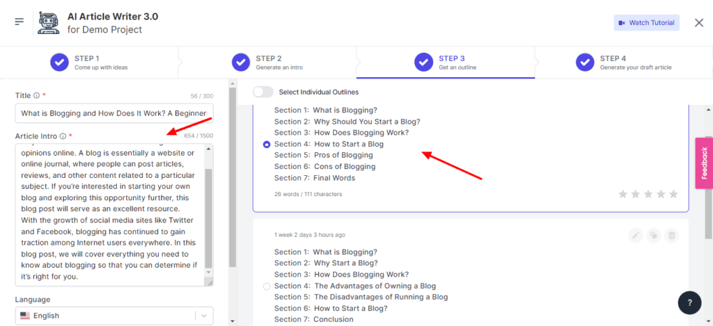 Writesonic Review (2026) - Is it Accurate & Cheap? 10 AI Article Writer Stage 3