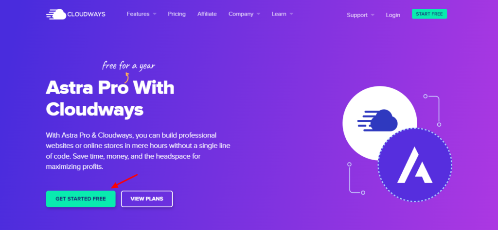 Astra Pro with Cloudways