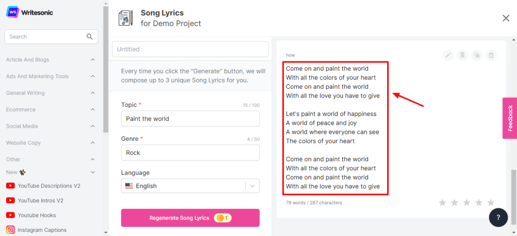 Writesonic Review (2026) - Is it Accurate & Cheap? 7 Generate AI content variants