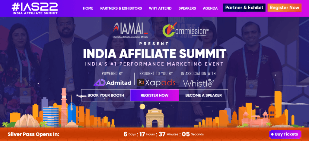 India Affiliate Summit (2022) - 2 Days of Affiliate Marketing Bliss in India! 1 India Affiliate Summit 2022 1