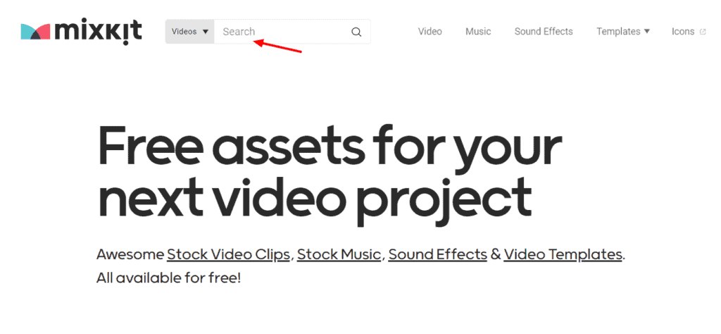 MixKit Review (2026) - Free Templates, Music, Videos, Sounds - What's The Catch? 1 Mixkit homepage