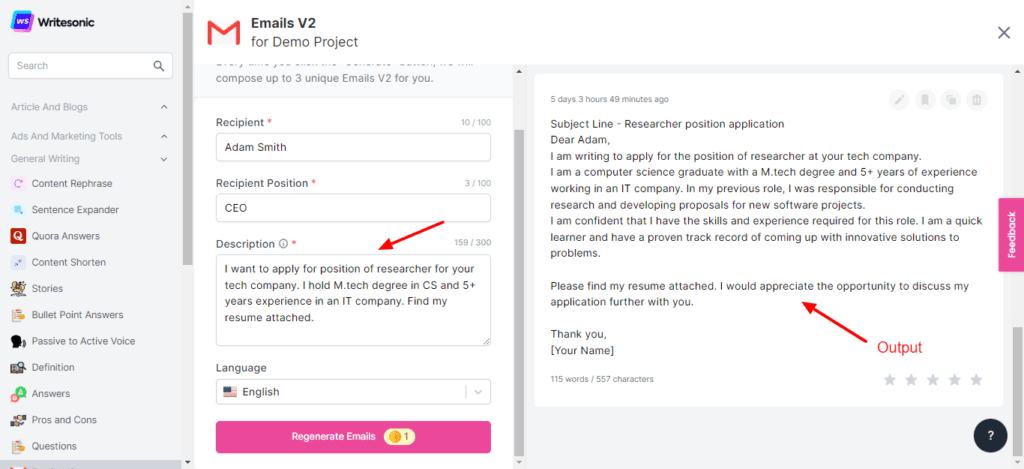Writesonic Review (2026) - Is it Accurate & Cheap? 15 Writesonic Emails