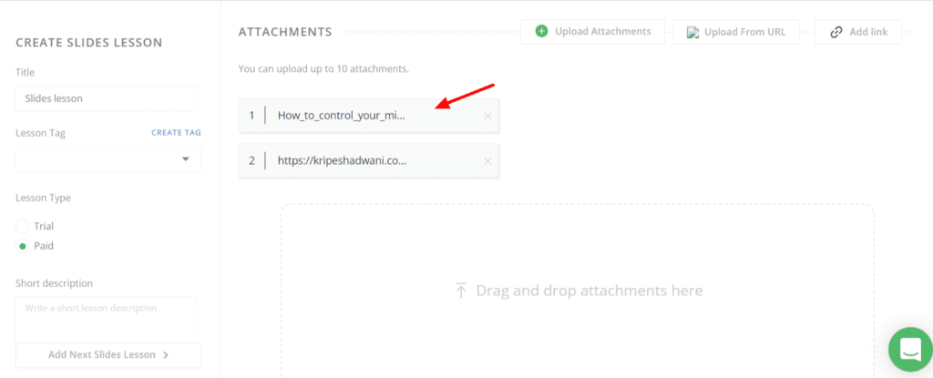 Learnyst Attachments