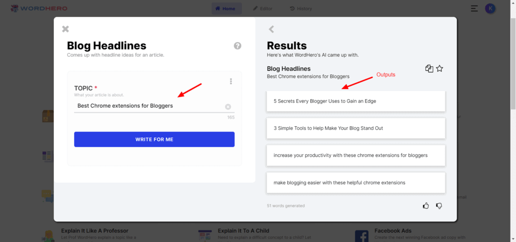 WordHero - Blog Headlines