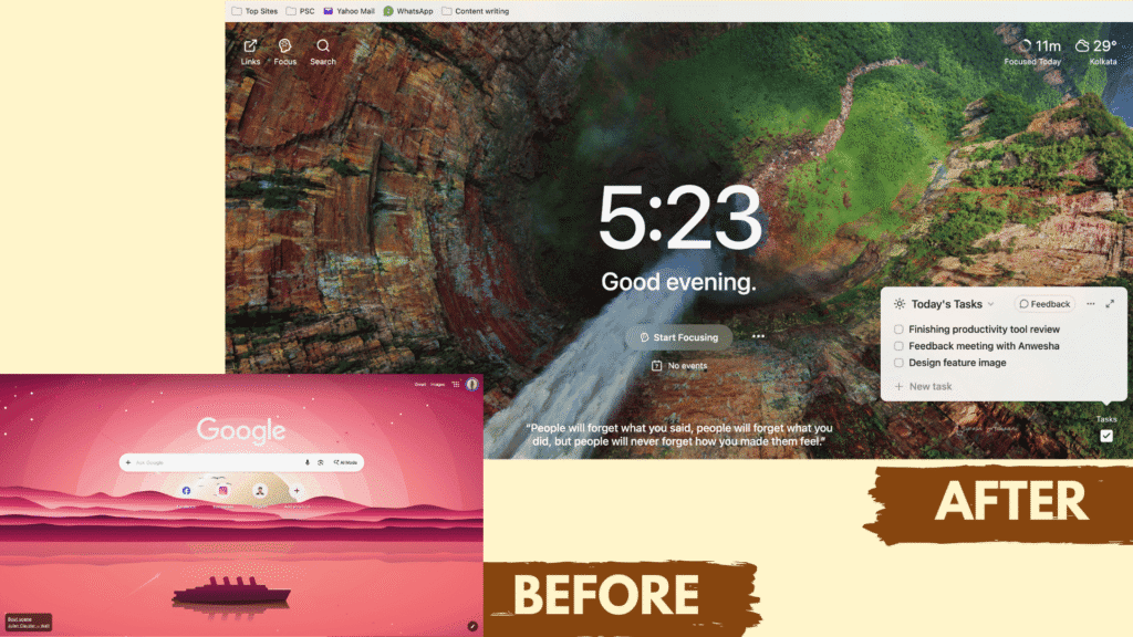 19 Best Chrome Extensions for Productivity (2026) - Get More Done 13 momentum-chrome-extension-interface