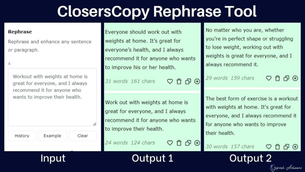 ClosersCopy Review (2026) - A New Way to Write Copy? 14 ClosersCopy Rephrase Tool