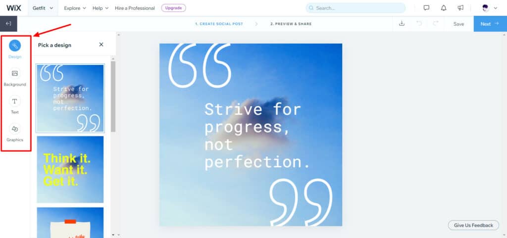 Wix Social Marketing