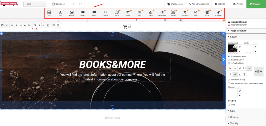 Aeonfree - sitebuilder