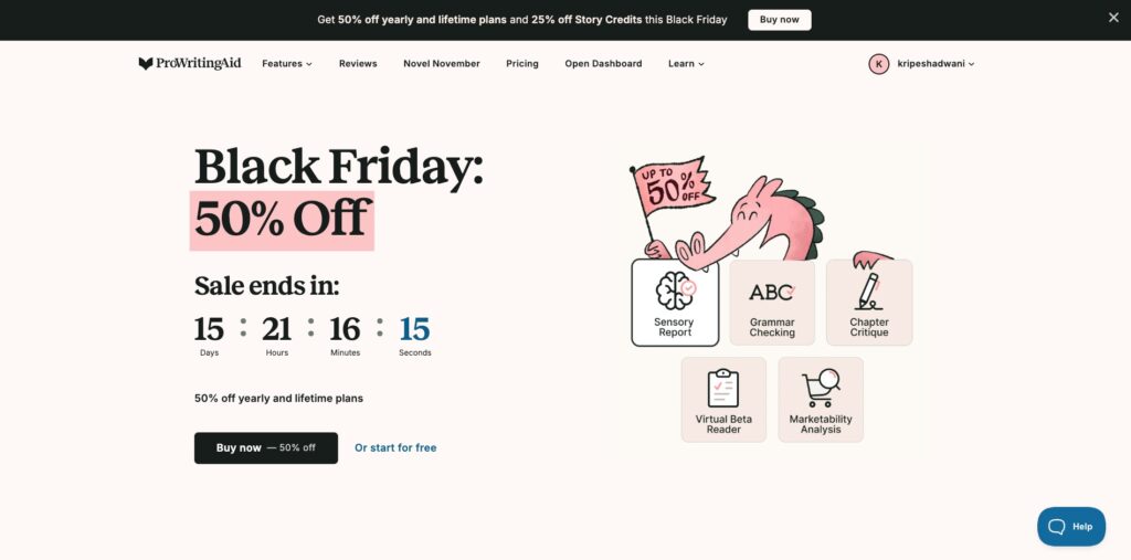 ProWritingAid Black Friday Deal