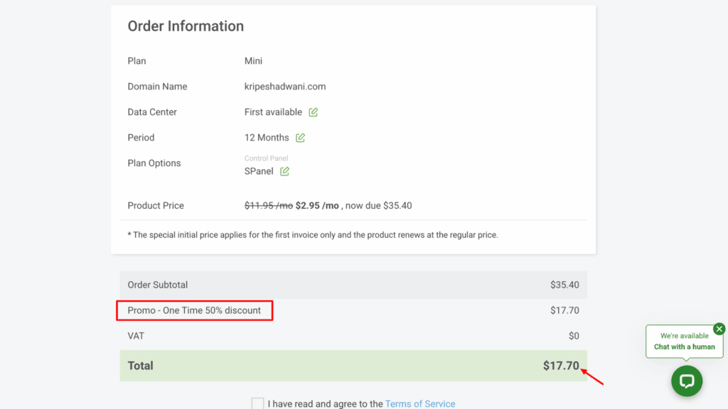 Step 3: Purchase the Plan